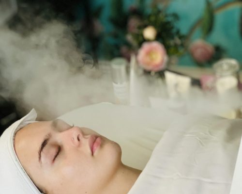 Steam to help open your pores for extractions